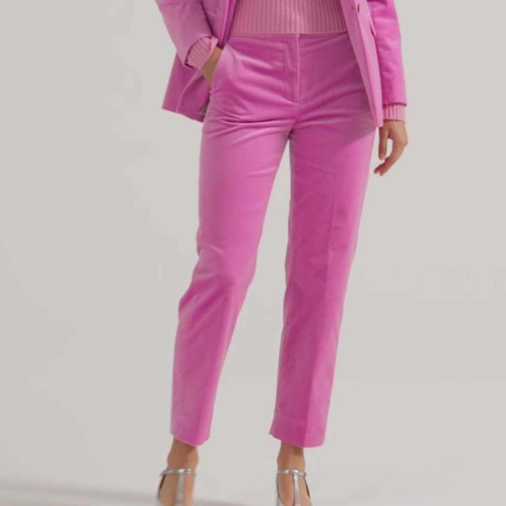 NWT J.Crew “Kate” stretch velvet pants NWT